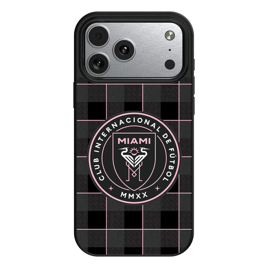 Inter Miami CF Plaid MagSafe Compatible Phone Case for Apple iPhone