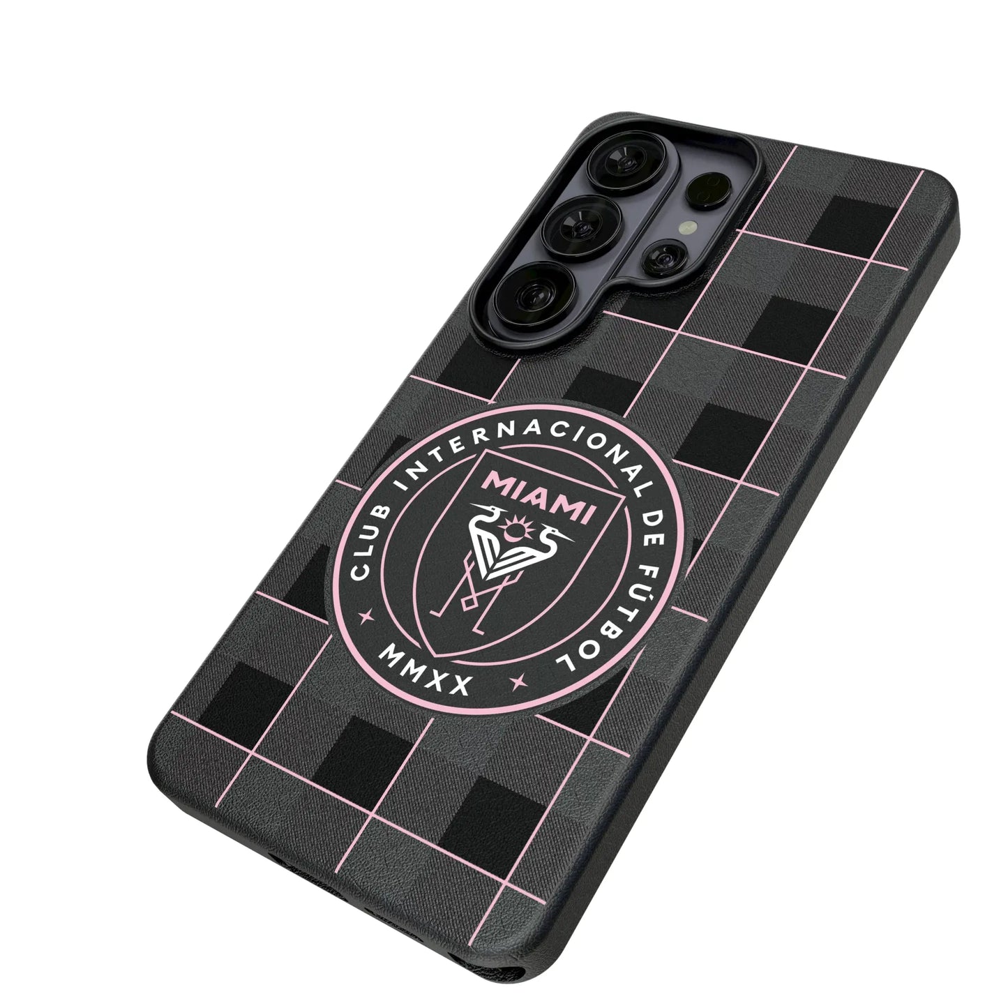 Inter Miami CF Plaid MagSafe Compatible Phone Case for Samsung Galaxy