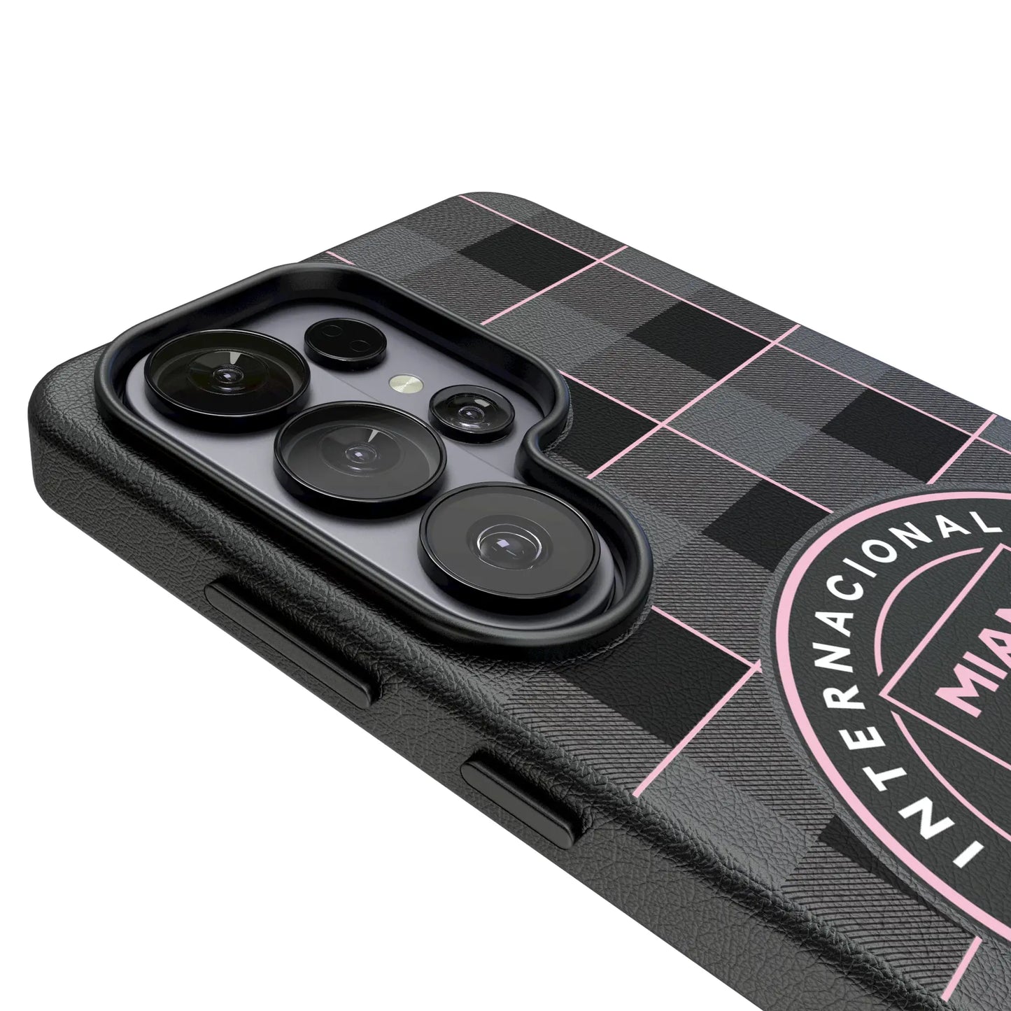 Inter Miami CF Plaid MagSafe Compatible Phone Case for Samsung Galaxy