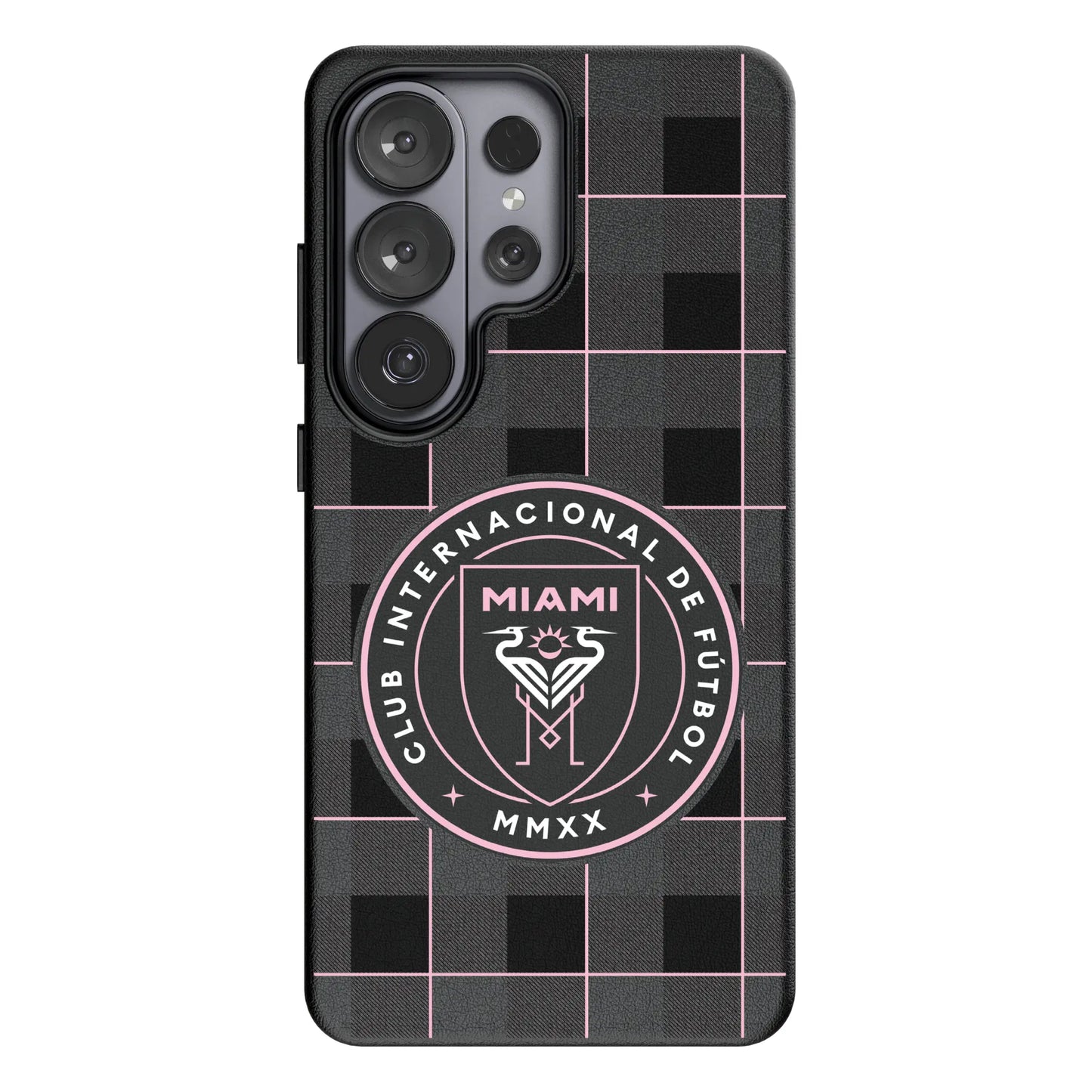 Inter Miami CF Plaid MagSafe Compatible Phone Case for Samsung Galaxy