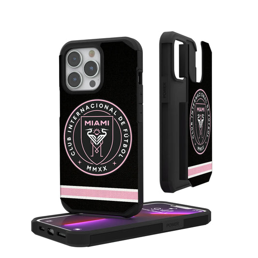 Inter Miami CF Stripe Rugged Phone Case for Apple iPhone