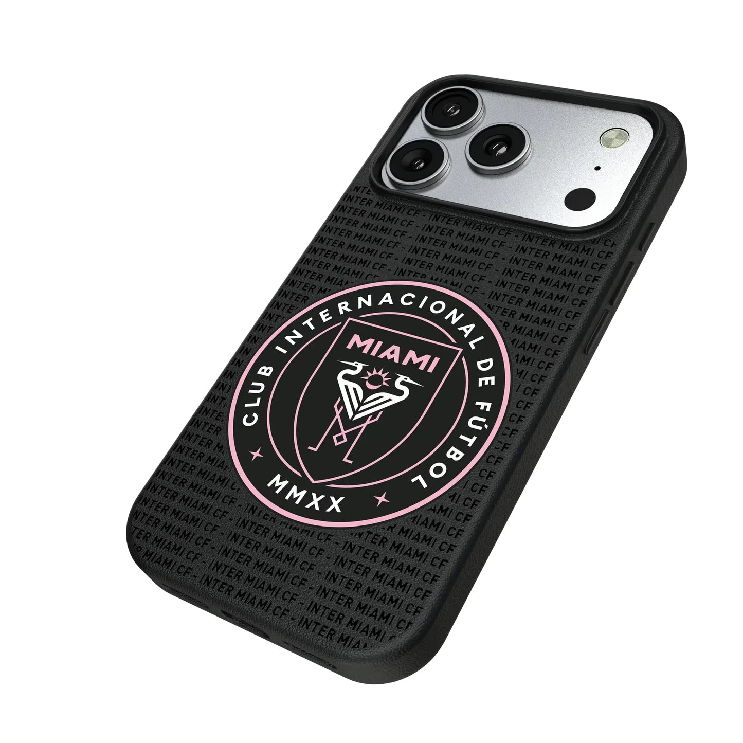 Inter Miami CF Text Backdrop MagSafe Compatible Phone Case for Apple iPhone