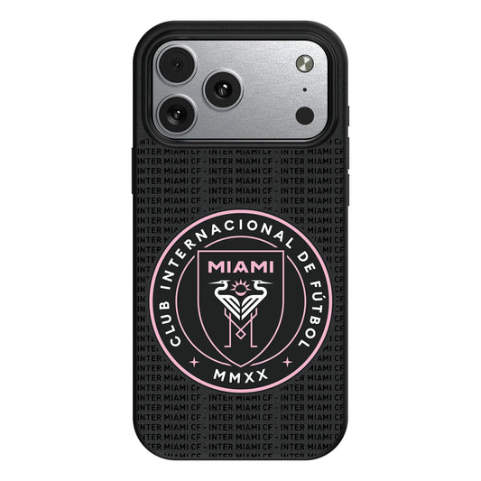 Inter Miami CF Text Backdrop MagSafe Compatible Phone Case for Apple iPhone