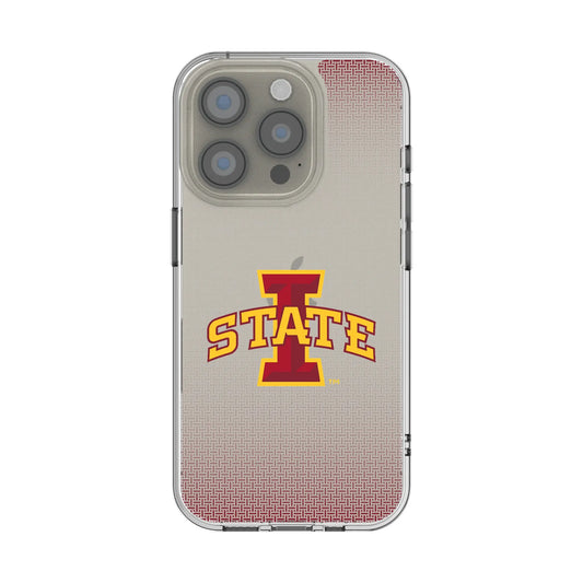 Iowa State University Cyclones Linen Clear Phone Case for Apple iPhone
