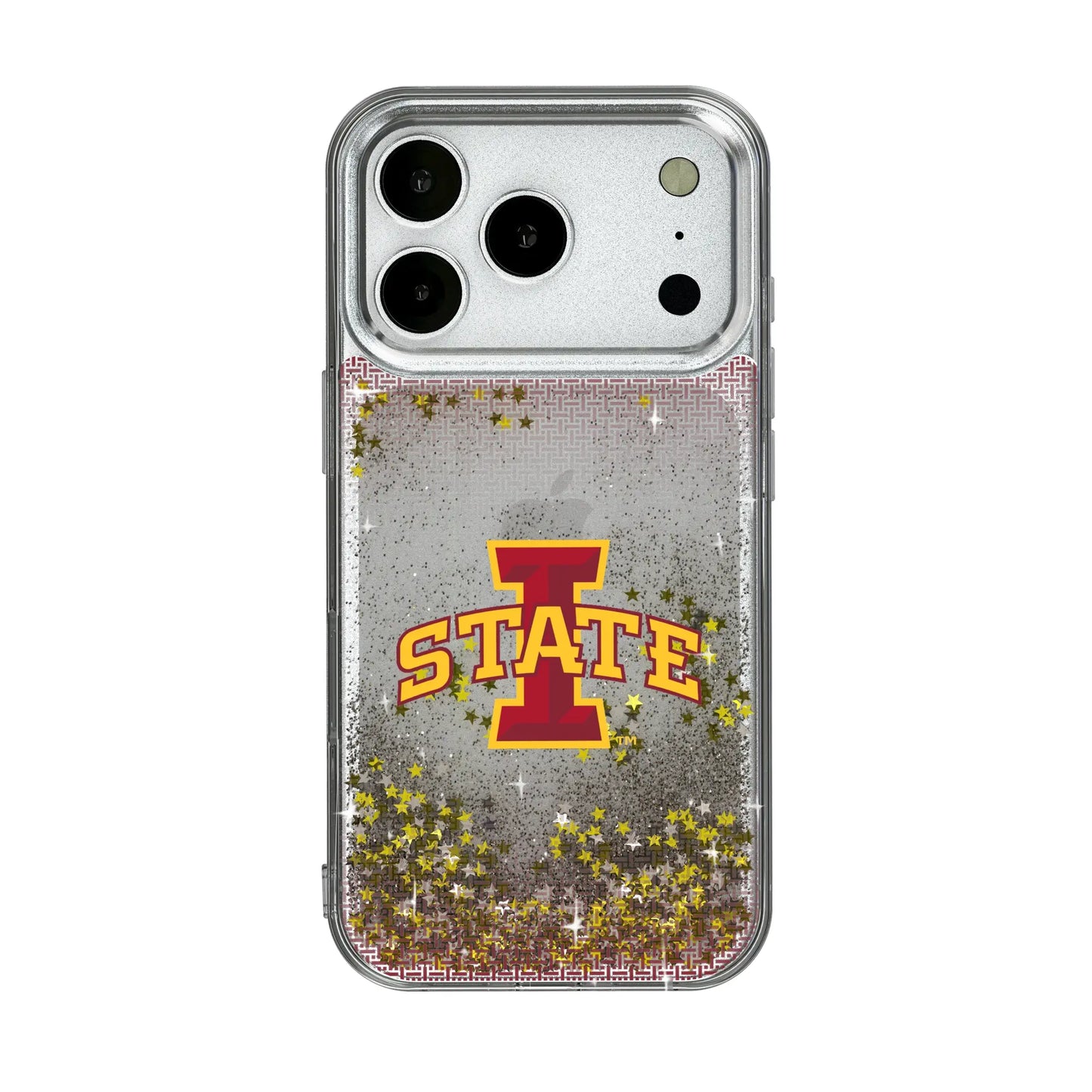 Iowa State University Cyclones Linen Glitter Phone Case for Apple iPhone
