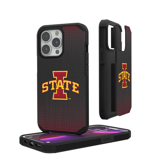 Iowa State University Cyclones Linen Rugged Phone Case for Apple iPhone