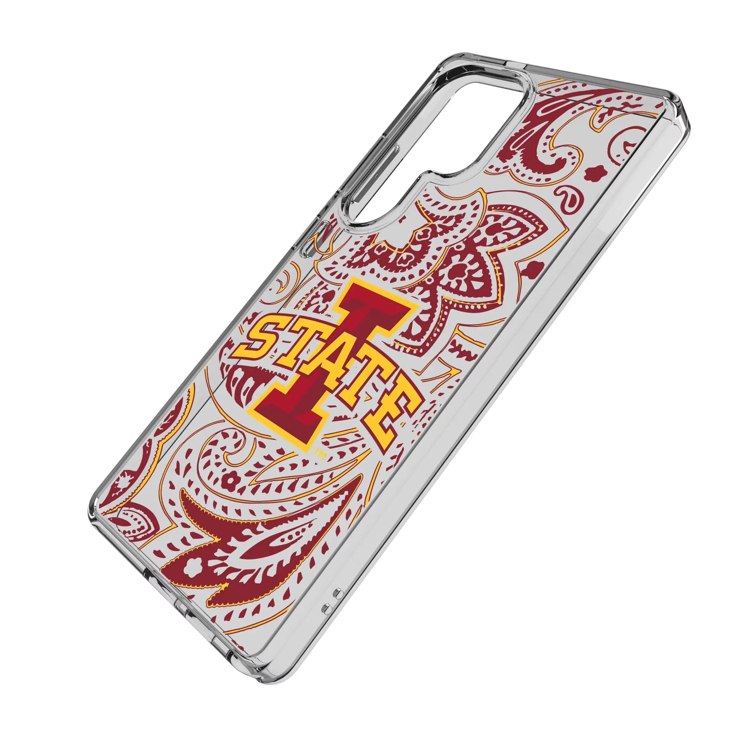 Iowa State University Cyclones Paisley Clear Phone Case for Samsung Galaxy