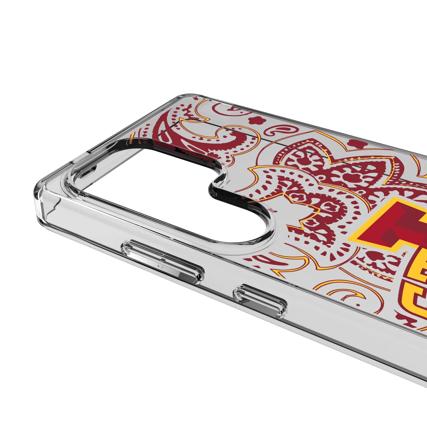 Iowa State University Cyclones Paisley Clear Phone Case for Samsung Galaxy