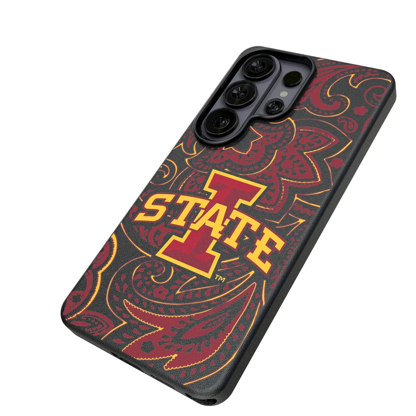 Iowa State University Cyclones Paisley MagSafe Compatible Phone Case for Samsung Galaxy