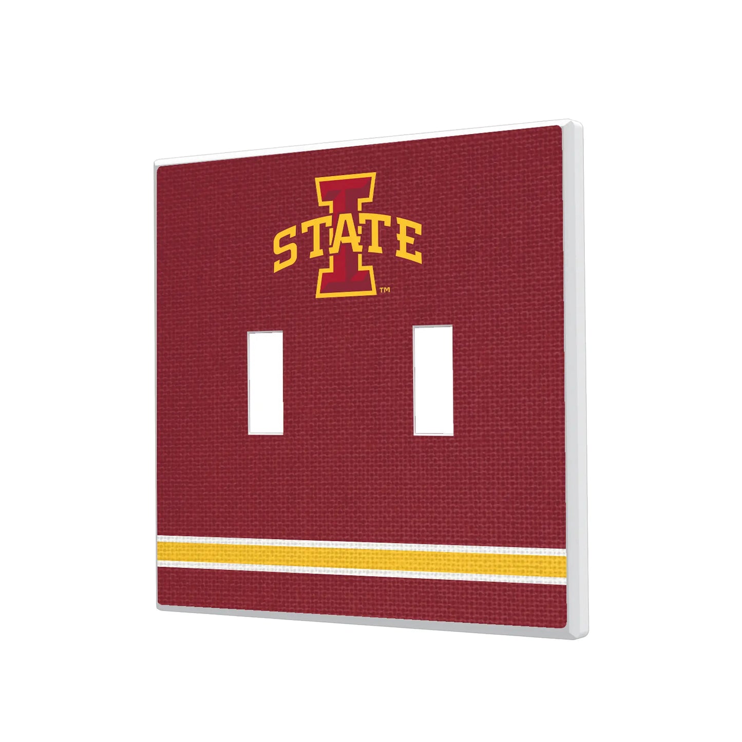 Iowa State University Cyclones Stripe Hidden-Screw Light Switch Plate