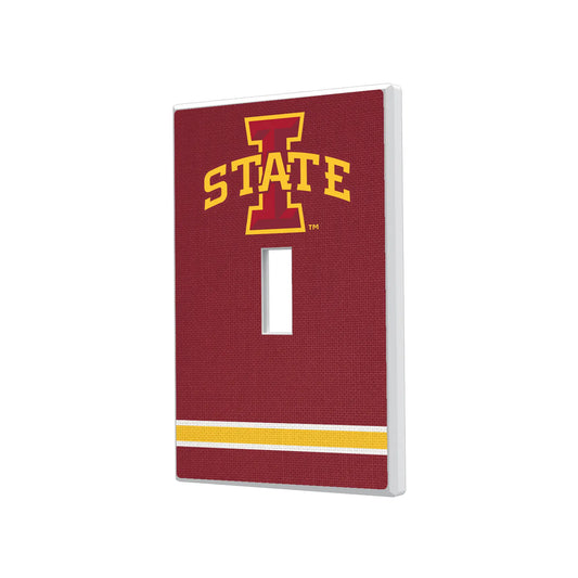 Iowa State University Cyclones Stripe Hidden-Screw Light Switch Plate