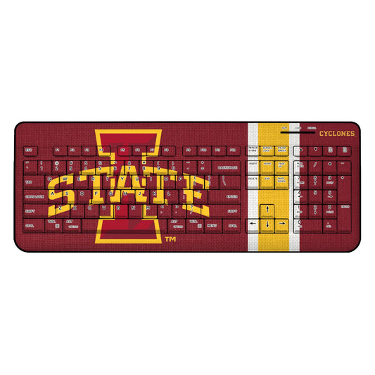 Iowa State University Cyclones Stripe Wireless USB Keyboard