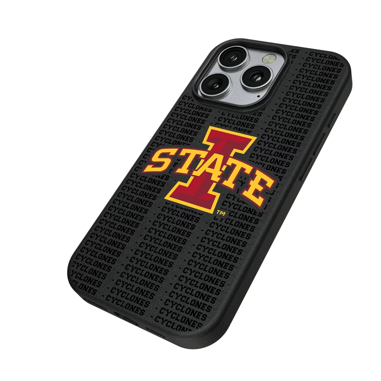 Iowa State University Cyclones Text Backdrop MagSafe Compatible Phone Case for Apple iPhone