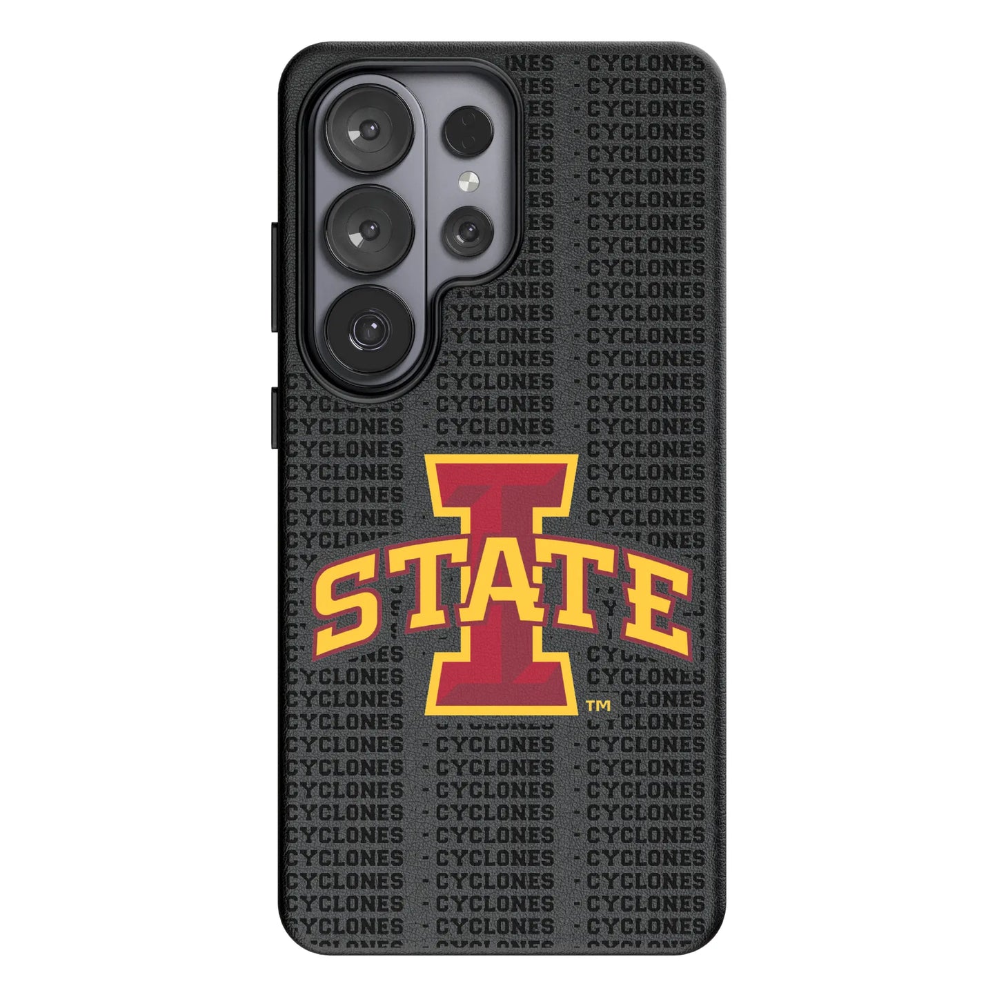 Iowa State University Cyclones Text Backdrop MagSafe Compatible Phone Case for Samsung Galaxy