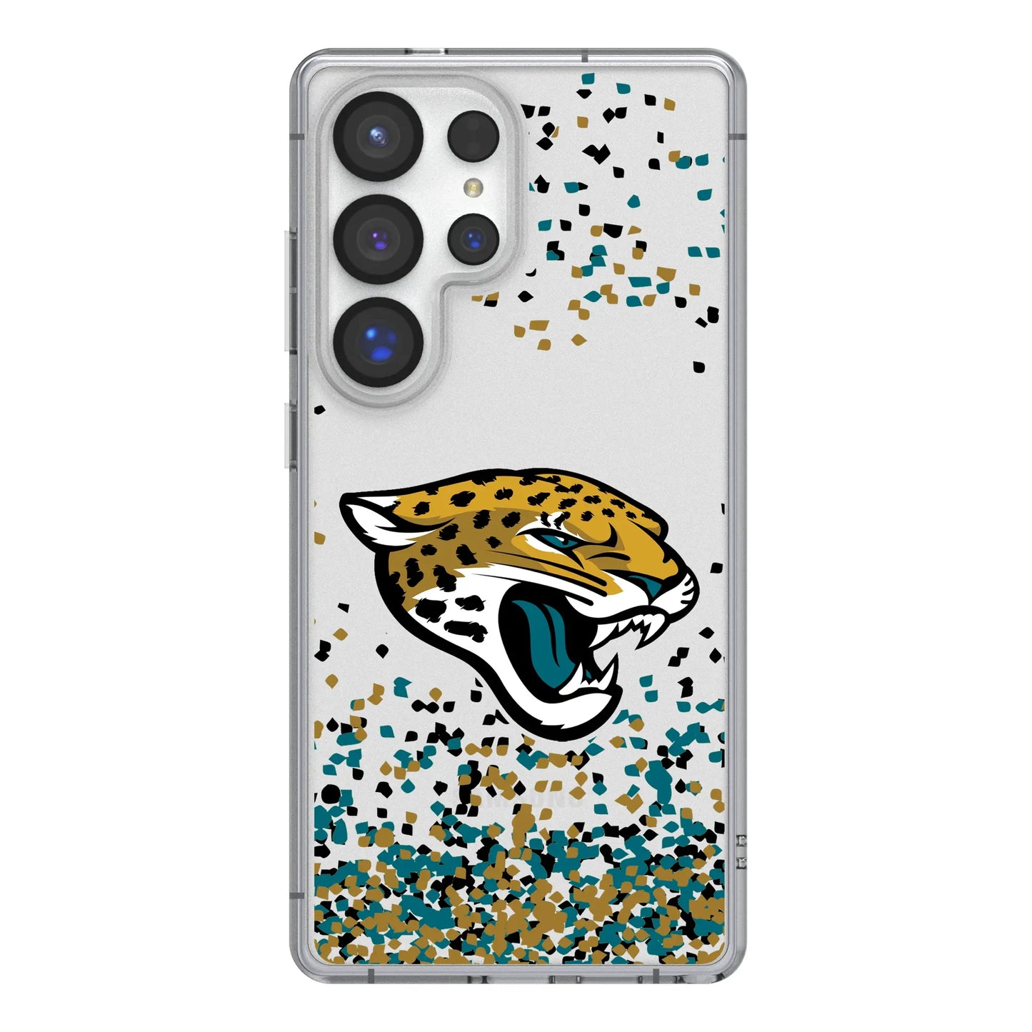 Jacksonville Jaguars Confetti Clear Phone Case for Samsung Galaxy