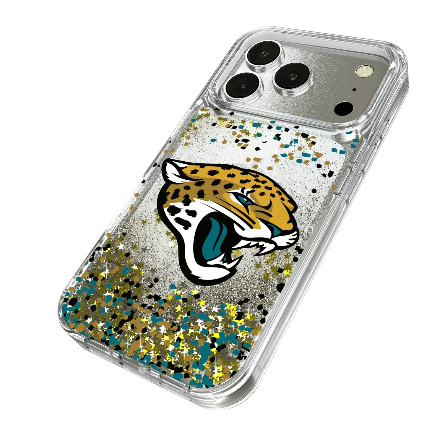 Jacksonville Jaguars Confetti Glitter Phone Case for Apple iPhone