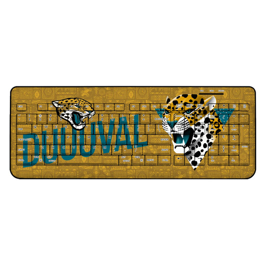 Jacksonville Jaguars Deco Wireless USB Keyboard