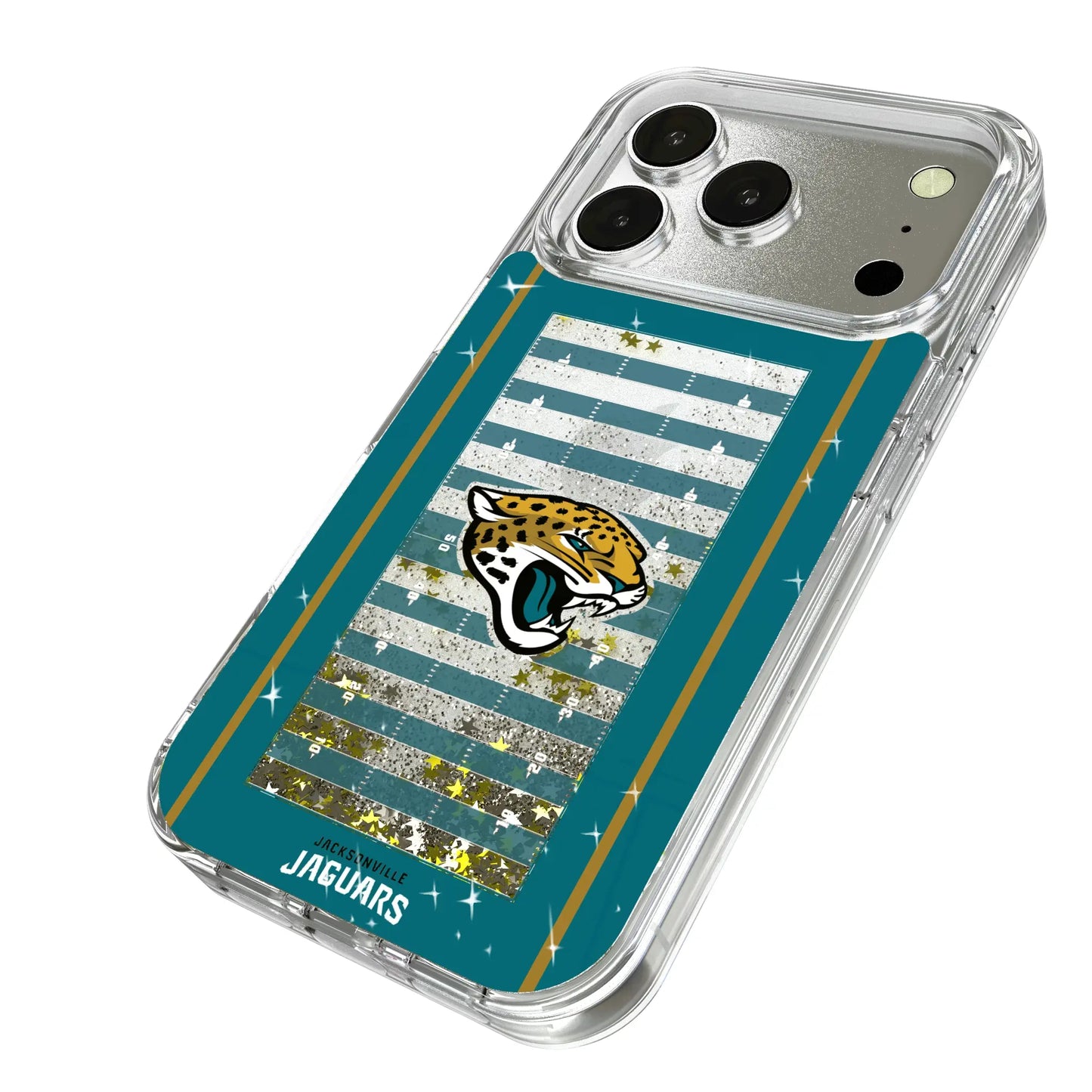 Jacksonville Jaguars Field Glitter Phone Case for Apple iPhone