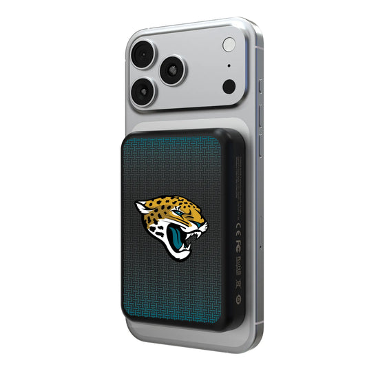 Jacksonville Jaguars Linen Wireless Mag Power Bank