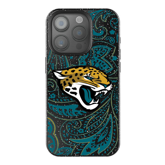 Jacksonville Jaguars Paisley Black Bling Phone Case for Apple iPhone