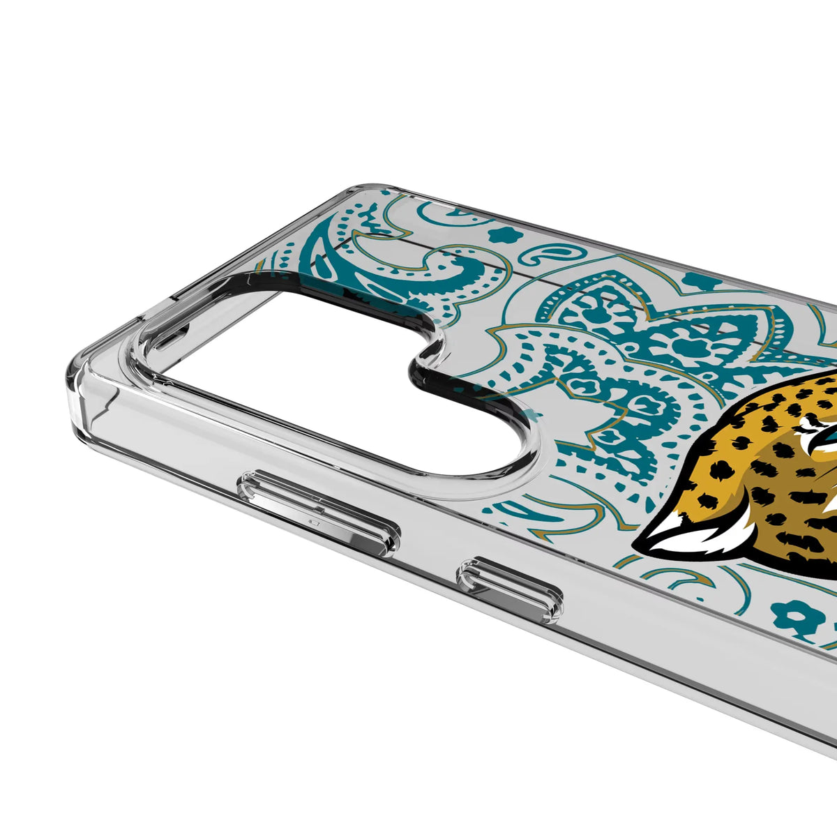 Jacksonville Jaguars Paisley Clear Phone Case for Samsung Galaxy