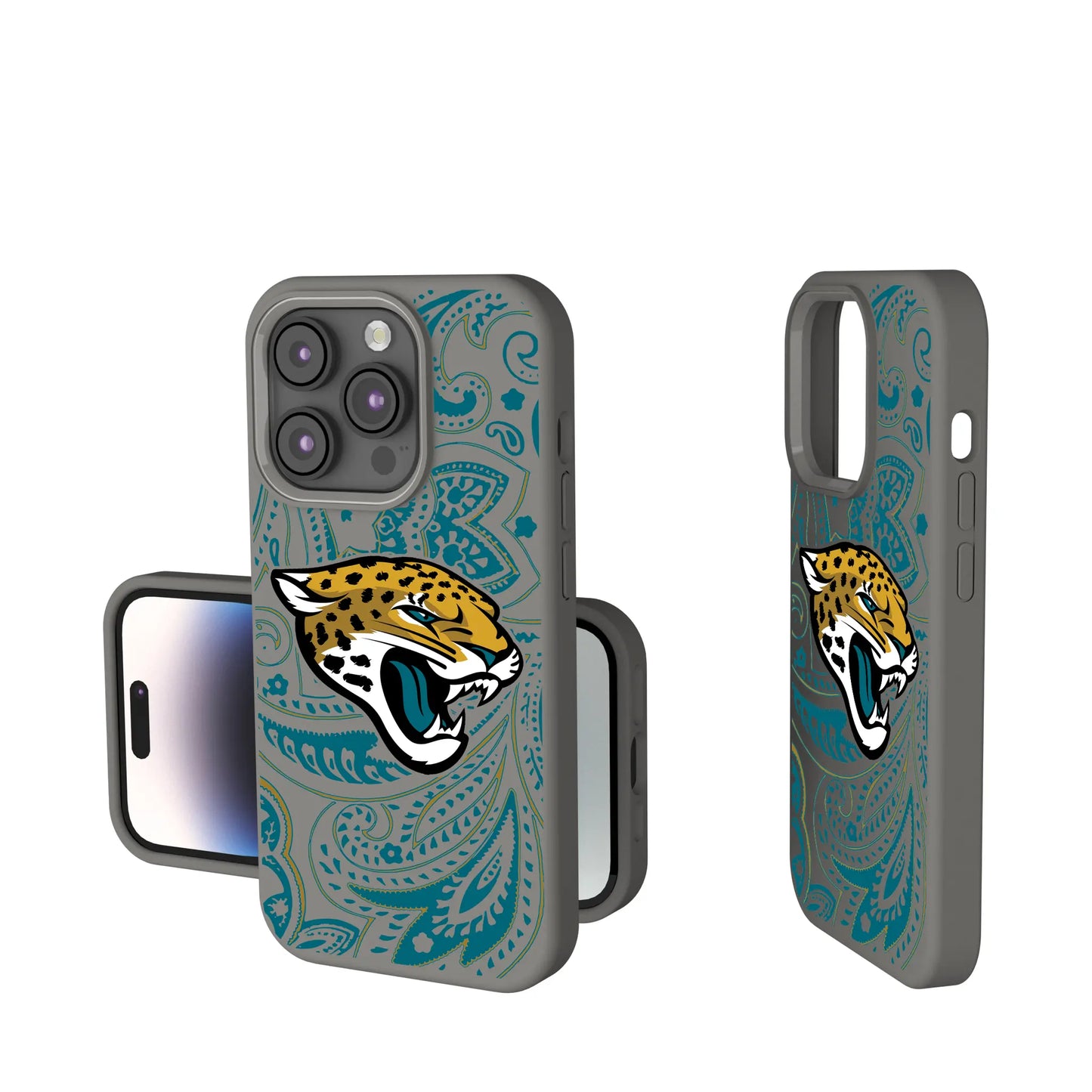 Jacksonville Jaguars Paisley Soft Touch Phone Case for Apple iPhone