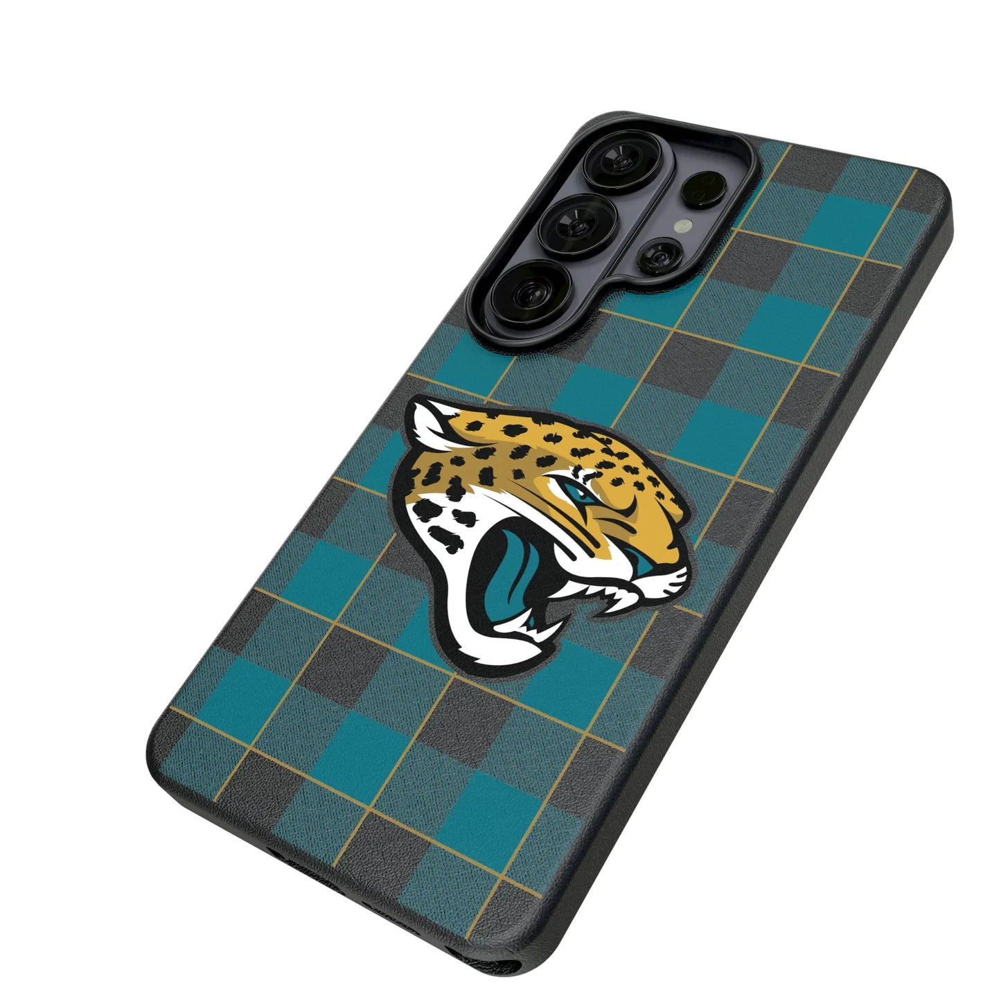 Jacksonville Jaguars Plaid MagSafe Compatible Phone Case for Samsung Galaxy