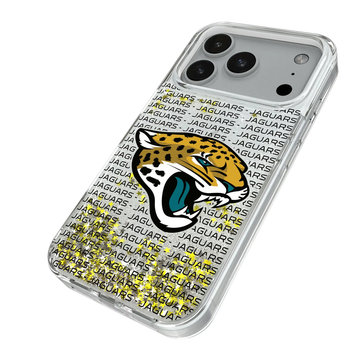 Jacksonville Jaguars Text Backdrop Glitter Phone Case for Apple iPhone