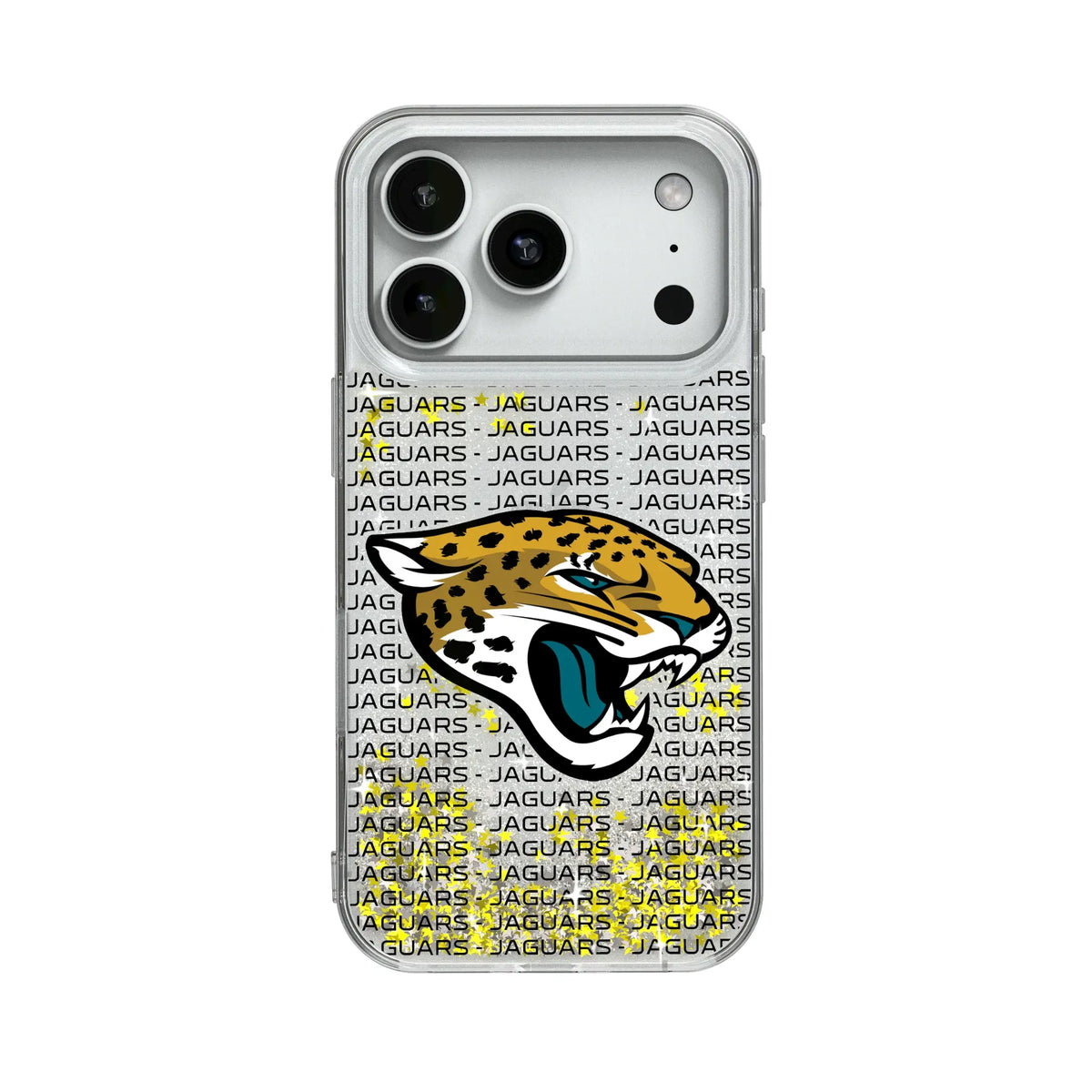 Jacksonville Jaguars Text Backdrop Glitter Phone Case for Apple iPhone