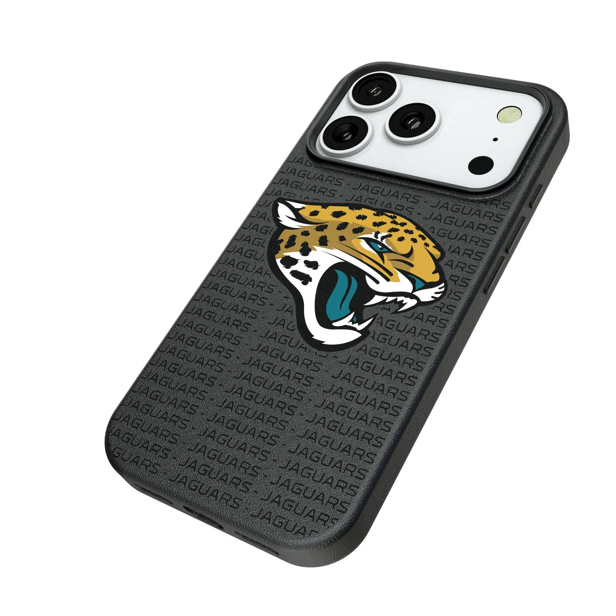 Jacksonville Jaguars Text Backdrop MagSafe Compatible Phone Case for Apple iPhone