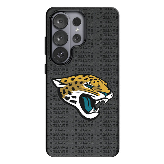 Jacksonville Jaguars Text Backdrop MagSafe Compatible Phone Case for Samsung Galaxy