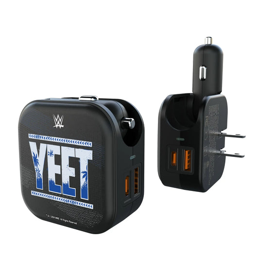 Jey Uso Steel 2 in 1 USB A/C Charger