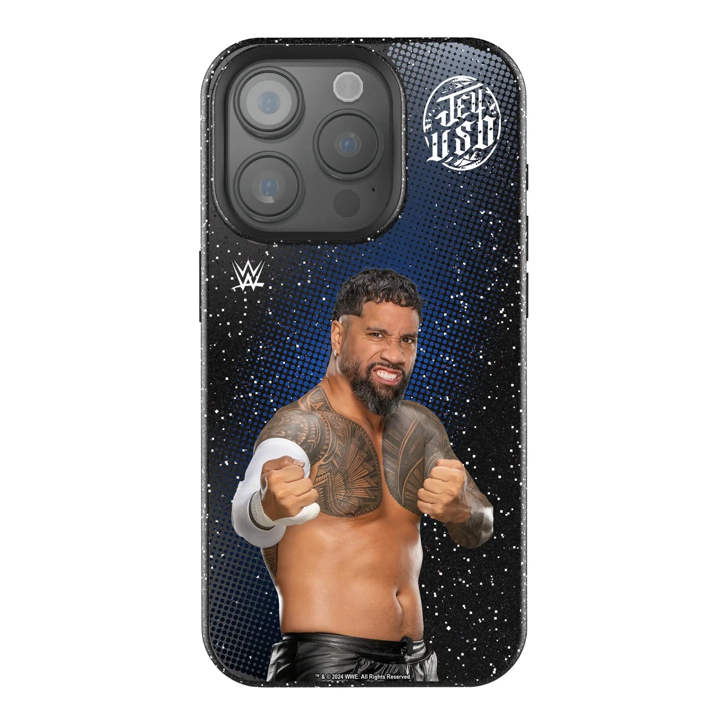 Jey Uso Superstar Black Bling Phone Case for Apple iPhone
