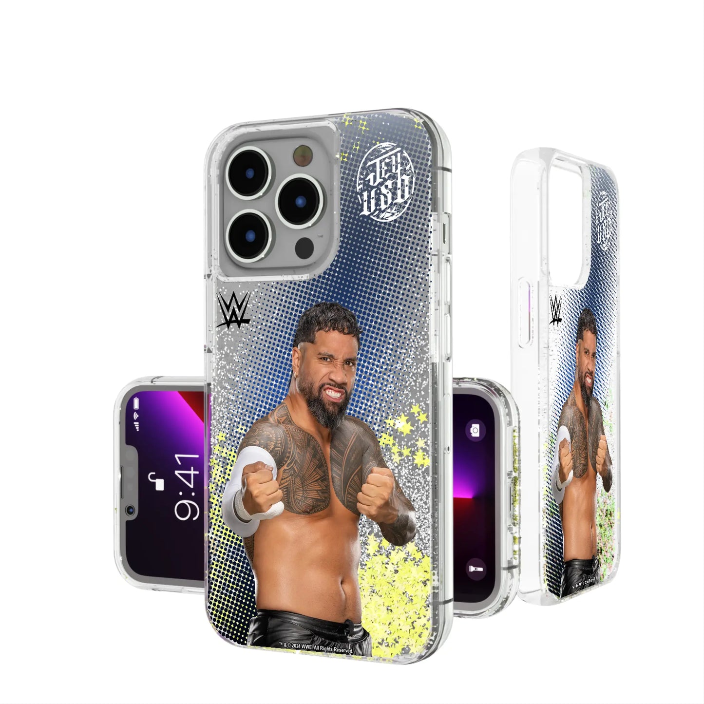 Jey Uso Superstar Glitter Phone Case for Apple iPhone