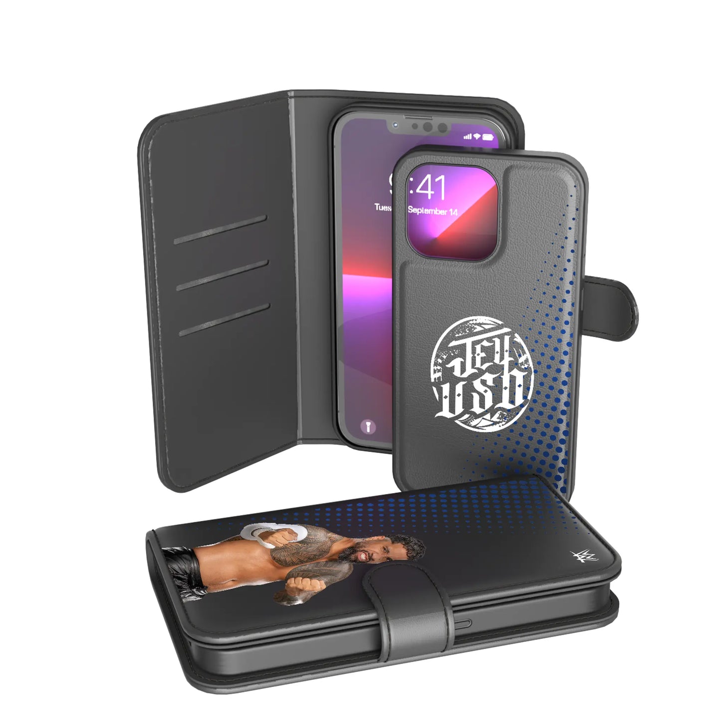 Jey Uso Superstar Wallet Phone Case for Apple iPhone