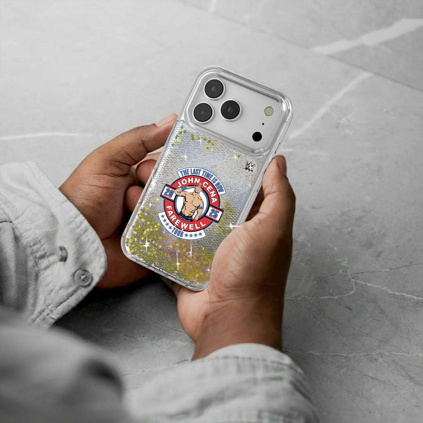 John Cena Farewell Tour Steel Glitter Phone Case for Apple iPhone