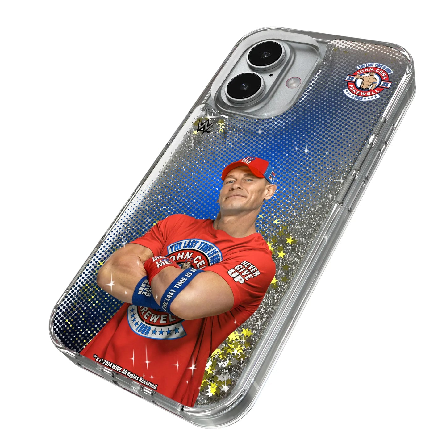 John Cena Farewell Tour Superstar Glitter Phone Case for Apple iPhone