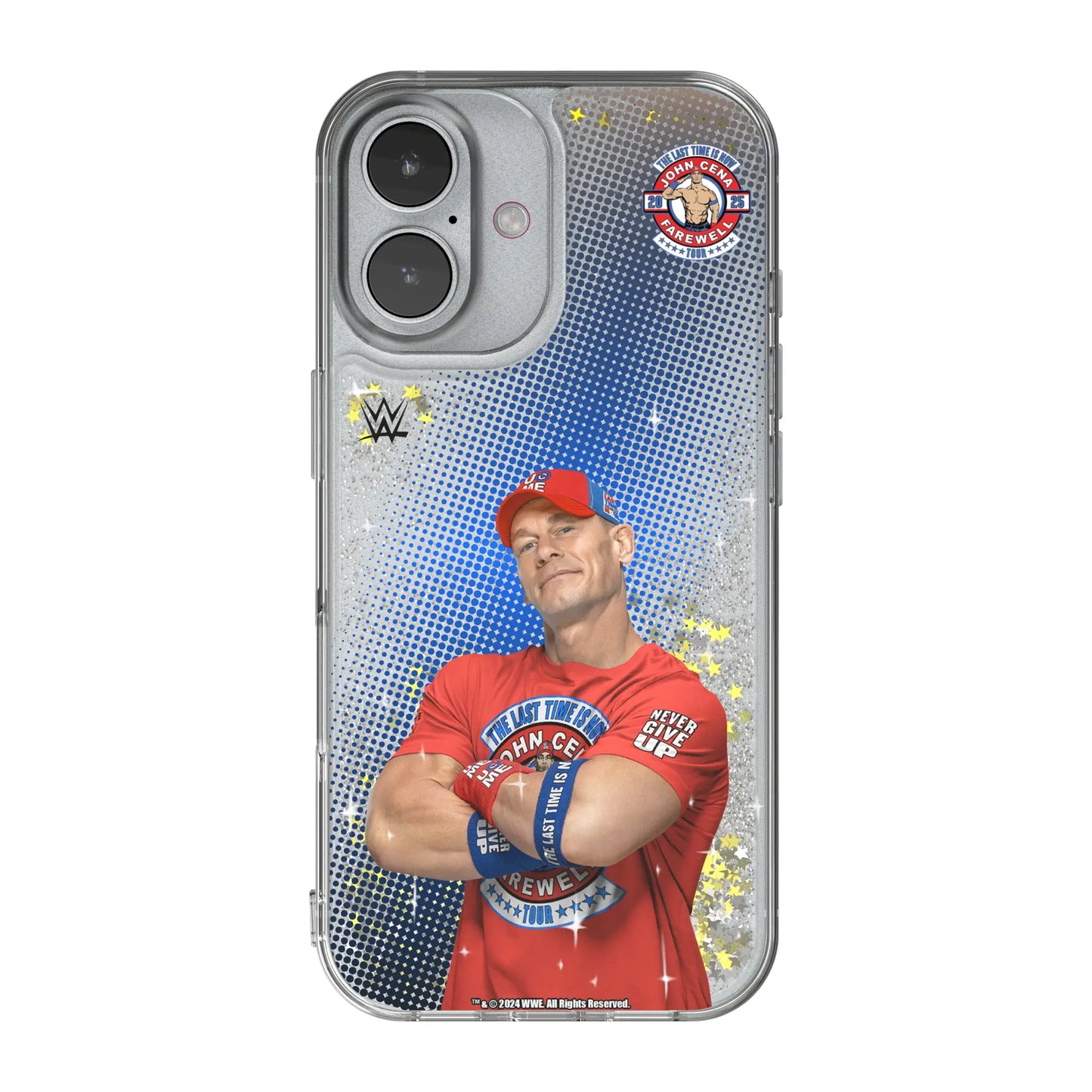 John Cena Farewell Tour Superstar Glitter Phone Case for Apple iPhone