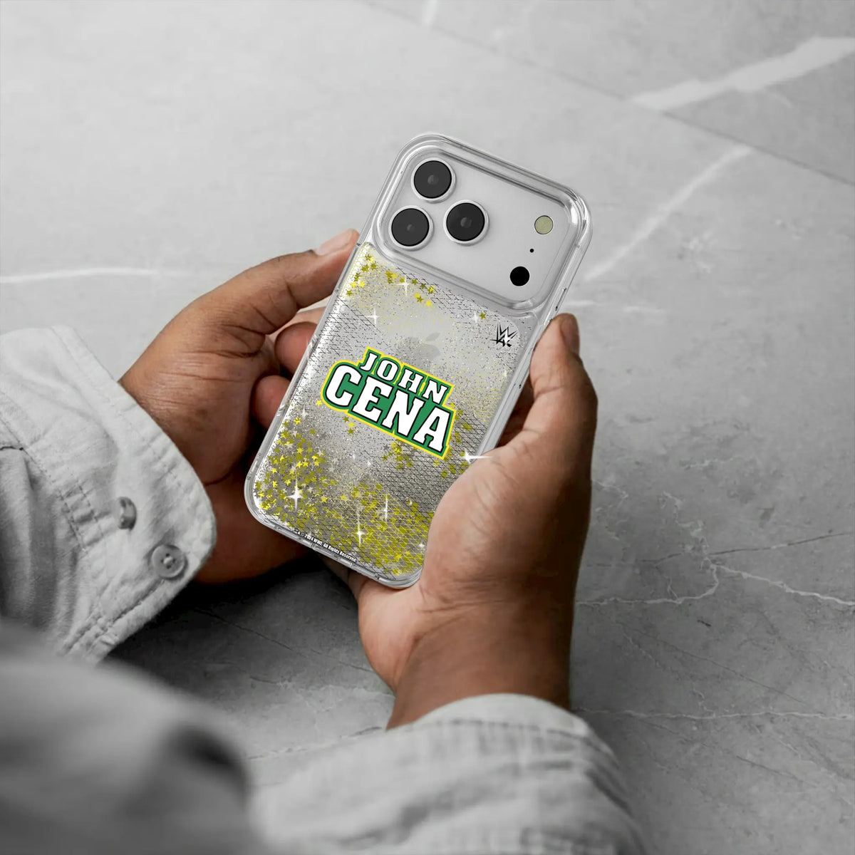 John Cena Steel Glitter Phone Case for Apple iPhone