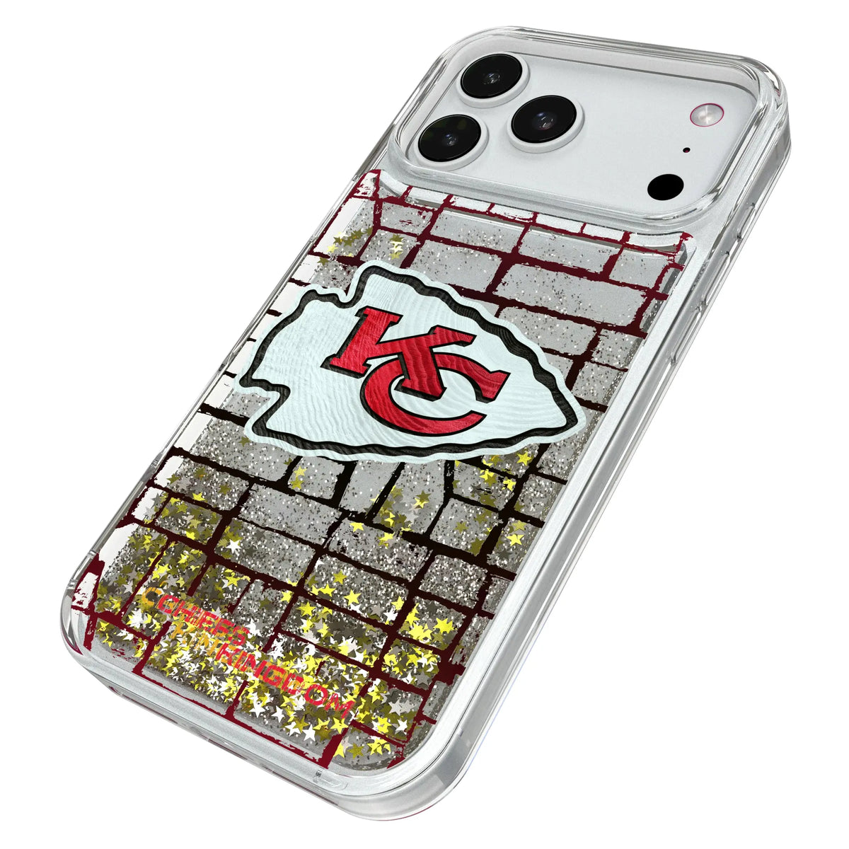 Kansas City Chiefs Brick Glitter Phone Case for Apple iPhone