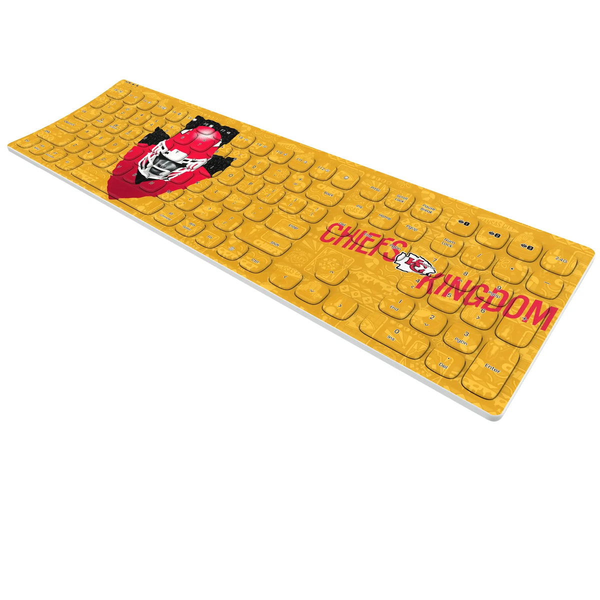 Kansas City Chiefs Deco Curved Wireless Keyboard