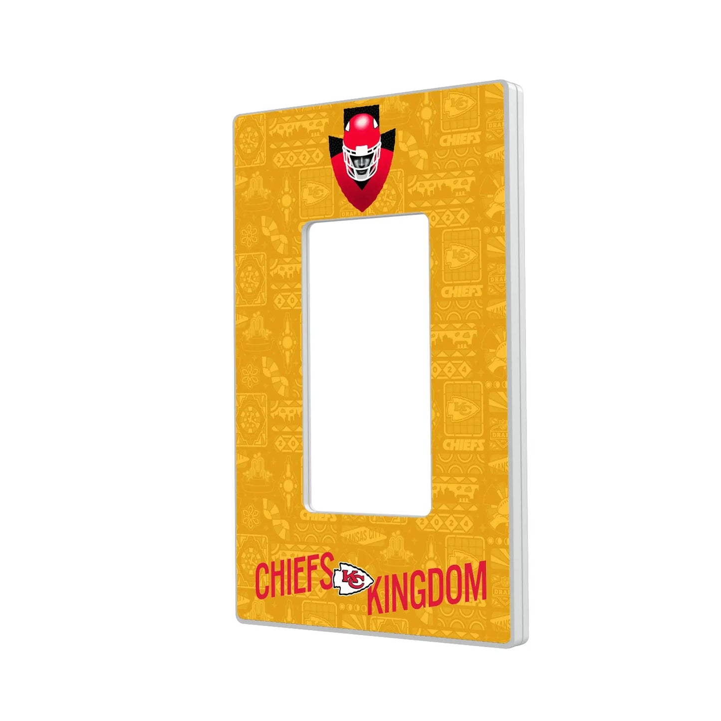 Kansas City Chiefs Deco Hidden-Screw Light Switch Plate