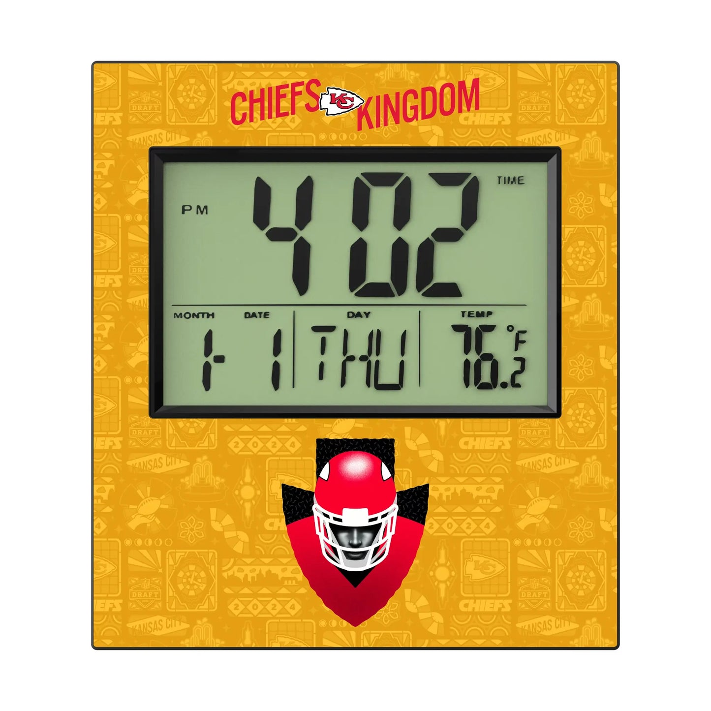 Kansas City Chiefs Deco Wall Clock