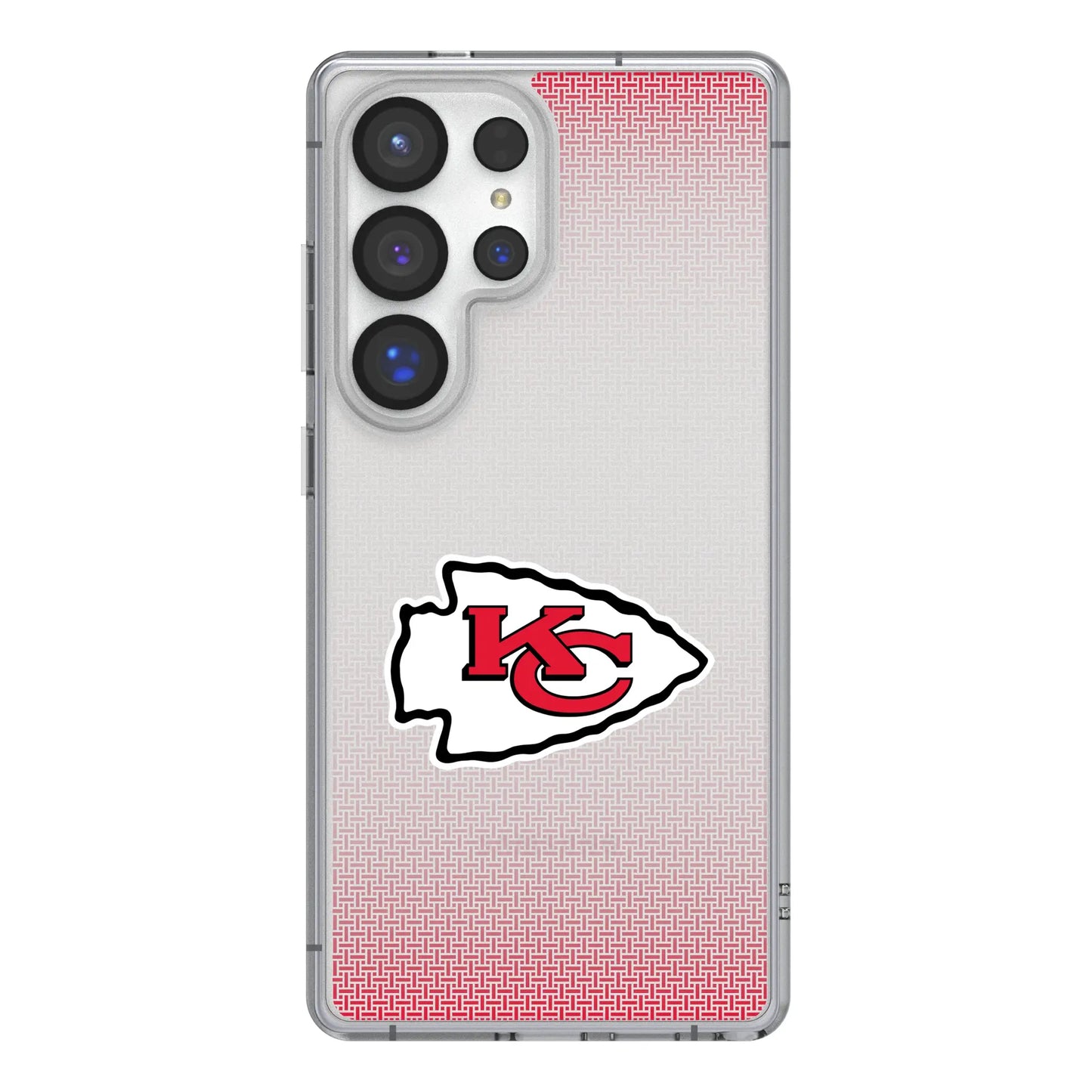 Kansas City Chiefs Linen Clear Phone Case for Samsung Galaxy
