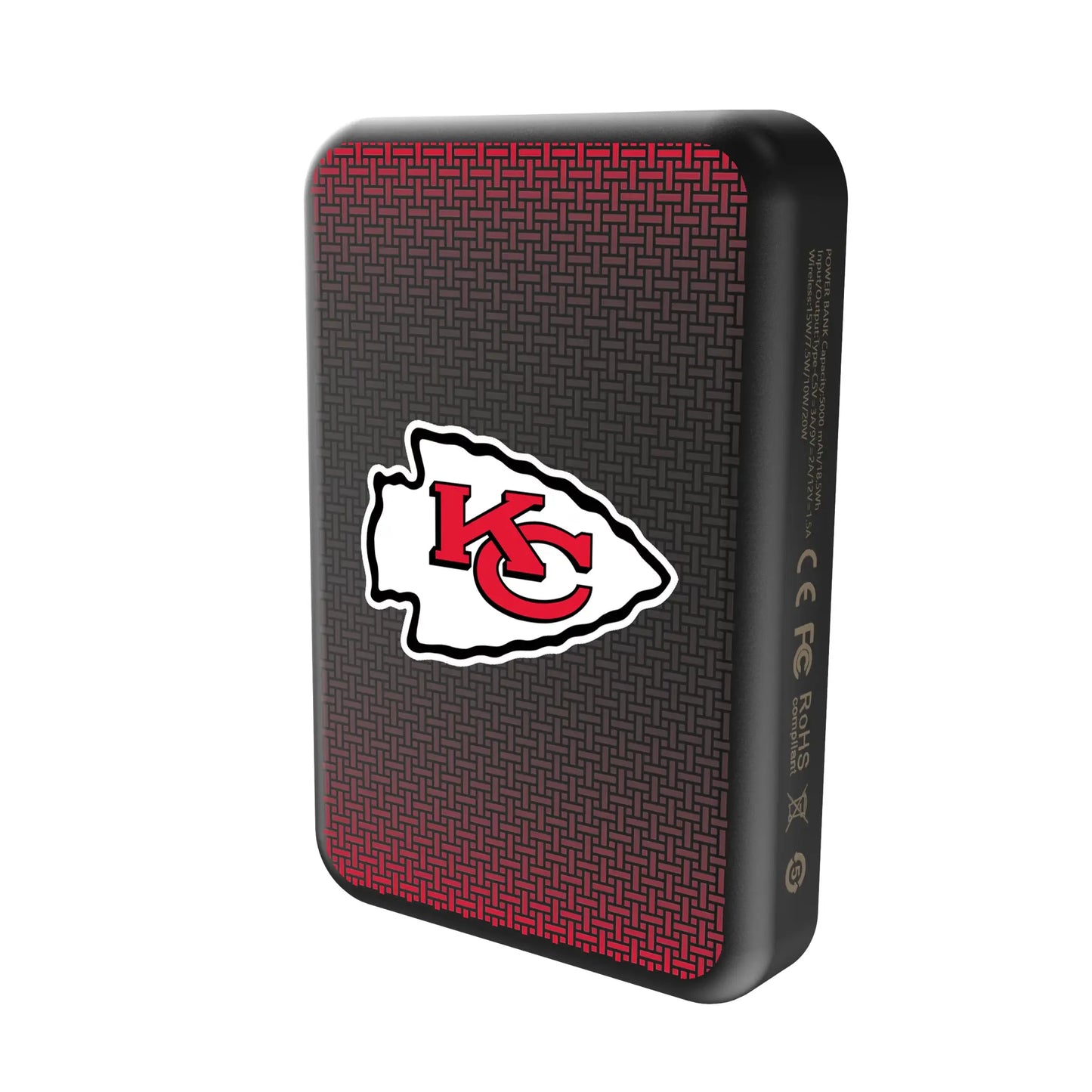 Kansas City Chiefs Linen Wireless Mag Power Bank