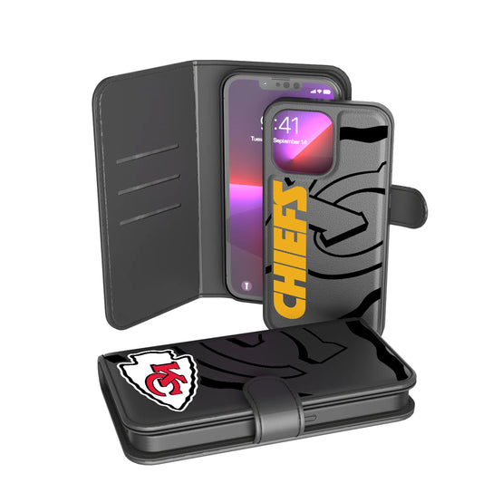 Kansas City Chiefs Monocolor Tilt Wallet Phone Case for Apple iPhone