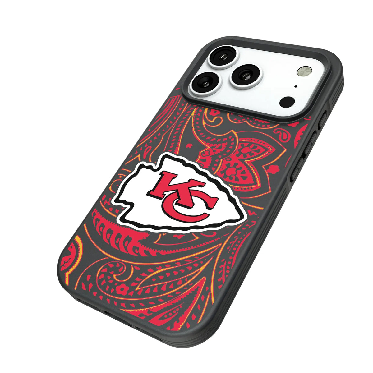 Kansas City Chiefs Paisley Bump Phone Case for Apple iPhone