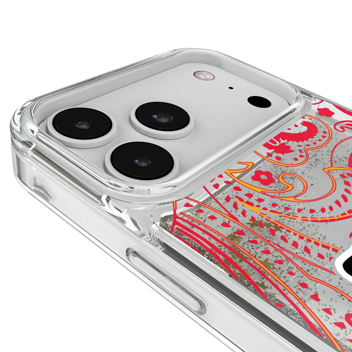 Kansas City Chiefs Paisley Glitter Phone Case for Apple iPhone
