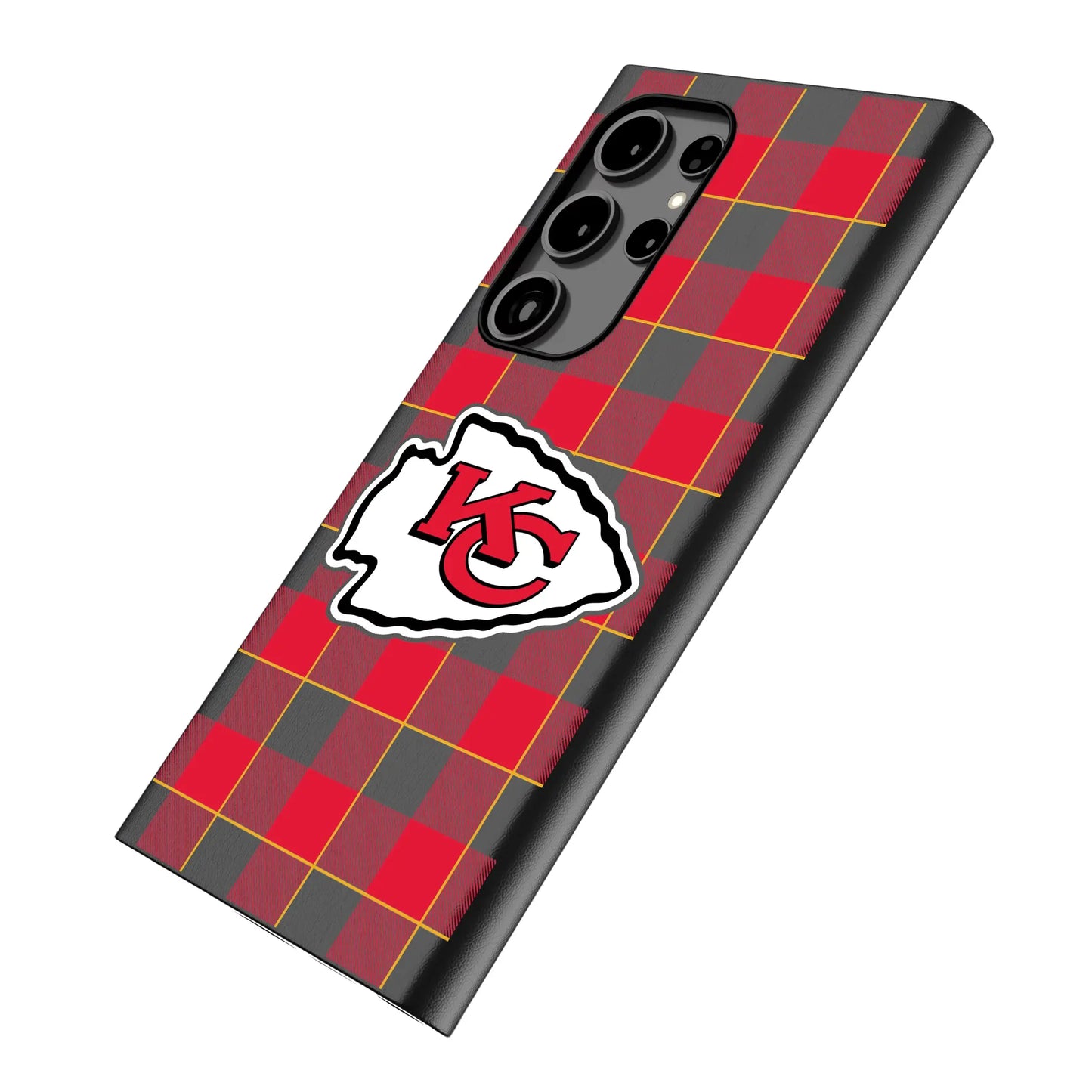 Kansas City Chiefs Plaid MagSafe Compatible Phone Case for Samsung Galaxy