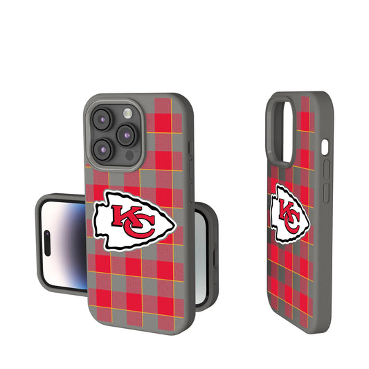 Kansas City Chiefs Plaid Soft Touch Phone Case for Apple iPhone